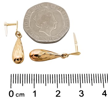 9ct Gold 0.9g Drop Earrings